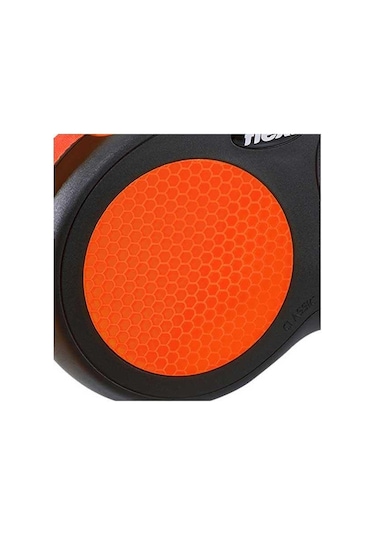 Flexi New Neon Medium Otomatik Tasma 5 Mt Şerit Turuncu