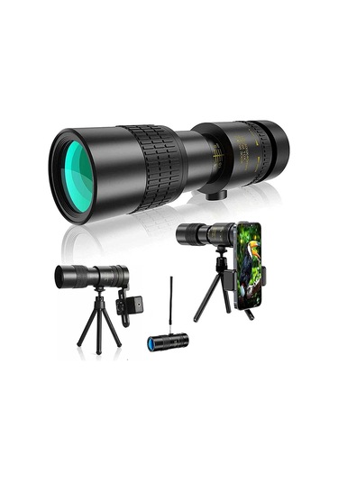 4k 10-300x40mm Hd Zoom Yüksek Güç Prisiz Monoküler Teleskop, Yaban Hayatı