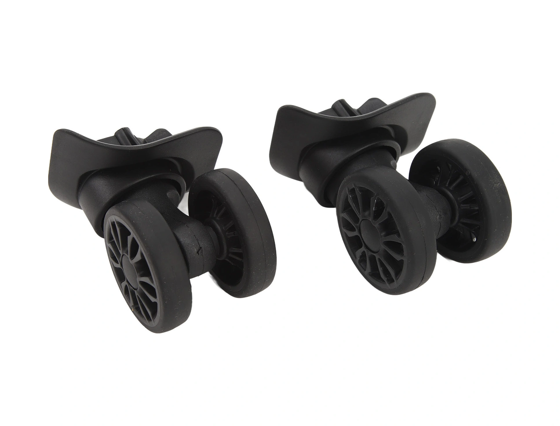 Shineyee Abs Materyal Gümüşlenmiş Tekerlekler, Sessiz Ve Dayanıklı, Bavul Tamiri İçin Evrensel Vitesli Tekerlek Aksesuarı 2 Adet + 8 Vida