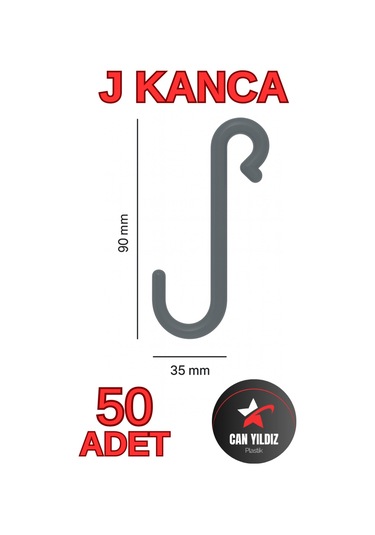 50 Adet Siyah Plastik Askı J Kanca Mutfak Ve Banyo İçin Aksesuar J Askılık Siyah