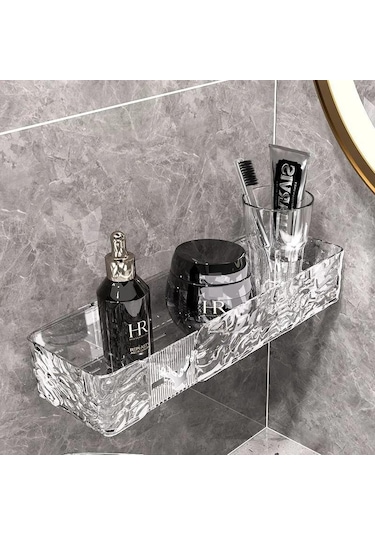 Honmex Banyo Doğrusal Tek Seviye Dolap - Dayanıklı Malzeme İle Konforlu Depolama Ve Modern Dekor Şeffaf