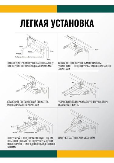 Dorf Don Dirençli Kapı Kapatıcı Eco, 110 Kg'a Kadar 186708396