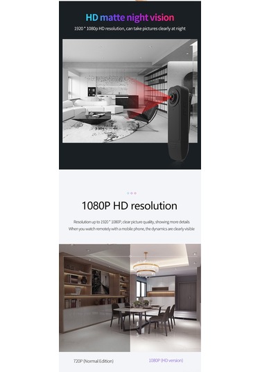 Skycity A18 Siyah Taşınabilir Sırt Klemeli Kameralar - 1080p Hd Spor Ve Görev Kaydedici Kameraları Kolay Kullanım