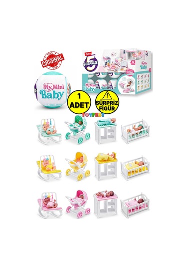 1 Adet Aksesuarlı Sürpriz Mini Baby Babek Paket - 1 Adet - 9.5 Cm