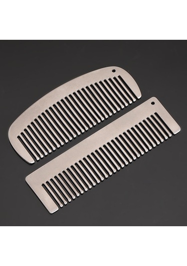 Lixada Titanyum Tarak Anti Statik Saç Sakallı Tarak Gümüş