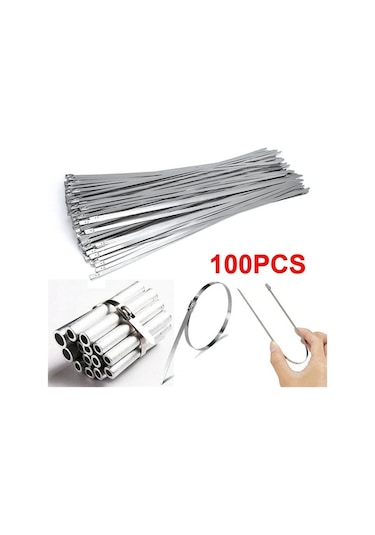 Pazly Suntek Paslanmaz Kablo Çelik Bağları Amaçlı 4.6x150mm 100xmulti Mu