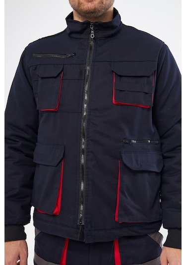 Orange Safety Lacivert Harman Karışımı Ceket