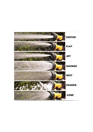 Sulama Tabancası - 4lü Sulama Sistemi 7 Fonkiyonlu 5306