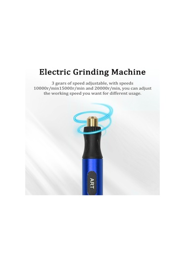 Springsun Kompakt Elektrikli Taşlama Kalemi: Tırnak Sanatı, Metal İşleme, Oyma & Gravür - Usb Şarjlı, 3 Hız Seviyesi