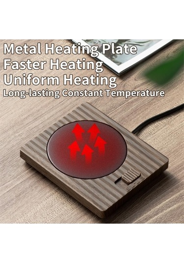 Ulzyvf Sıcaklık Plakalı Metal Isıtma Isıtıcı Haki Fişi Bardak Ayarı Abd 2 Ns Haki