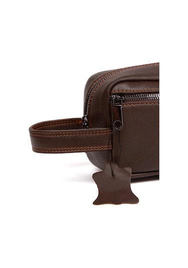 Newish Polo Erkek Hakiki Deri Günlük Portföy El Çantası New092 Kahverengi