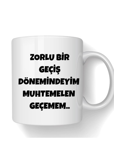 Zorlu Bir Geçiş Döenemindeyim Porselen Kupa Bardak