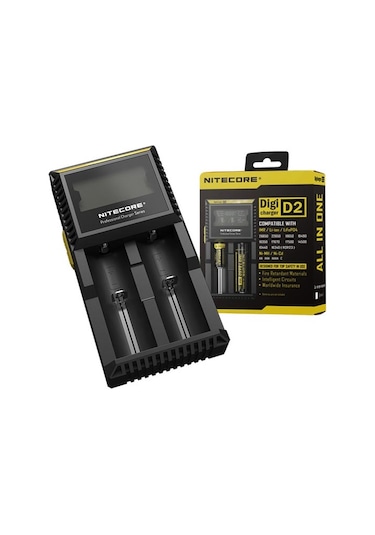 Nıtecore D2 Pil Şarj Cihazı + Panasonic NCR18650B Pil + Orion 18650 Pil Kutusu
