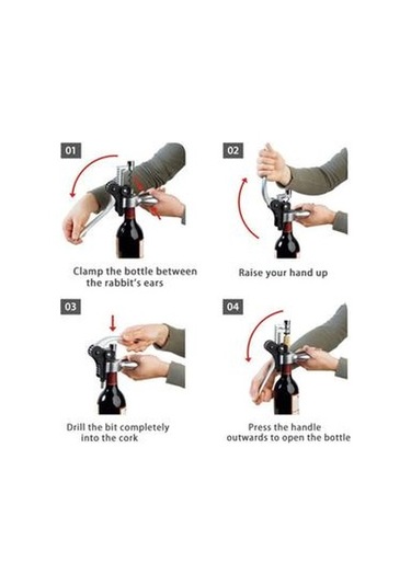 Şarap Tirbuşon Kalınlaşmış Şarap Açacağı Ev Şarap Açacağı Tirbuşon Yaratıcı Tavşan Başkanı Tirbuşon Açıcılar Altın