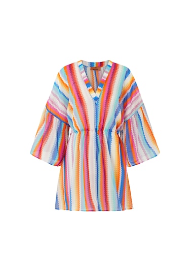Missoni Yazlık Kaftan - Kırmızı Çok Renkli