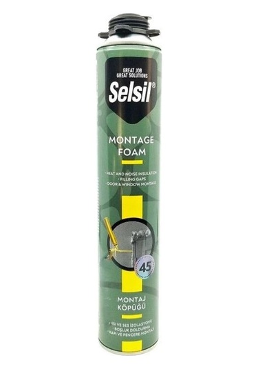 Selsil Selfoam Tabancalı Poliüretan Dolgu Montaj Köpüğü 750ml / 845gr