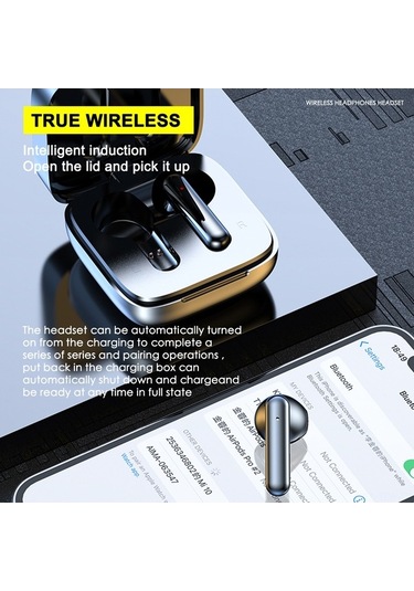 Fortunelane K60 Bluetooth 5.3 Kulak İçi - 15 Saat Bekleme, 10m Mesafe, Siyah