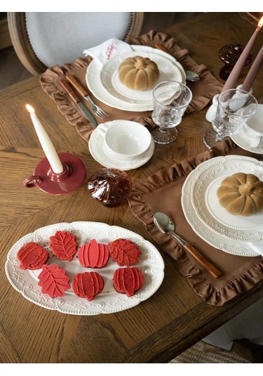 Home Lovers Düz Seramik Servis Tabağı 1 Adet 444582981 Bej