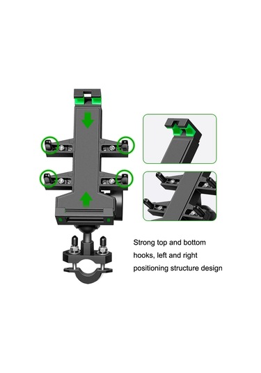A02 Motosiklet Cep Telefonu Navigasyon Braketi Araba Sürme Anti-şok Alüminyum Alaşımlı Raf Dikiz Aynası Modeli Diğer