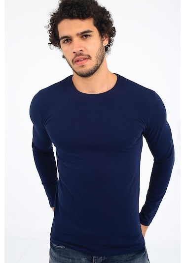 Oksit Mys Lion 4013 Slim Fit Likralı Uzunkol Basic Sweat