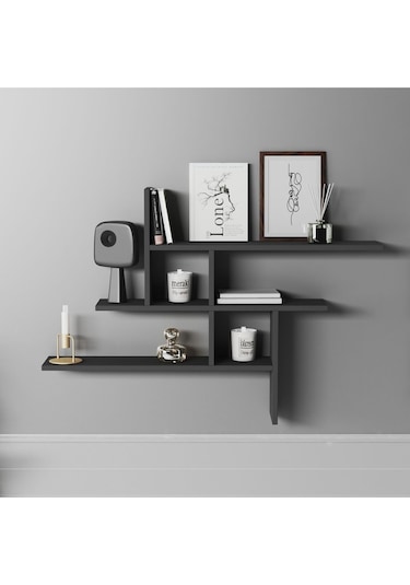 Germen Duvar Rafı Antrasit