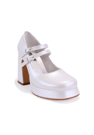 Dagoster Dza07-337566 Sedef Platform Topuklu Kadın Ayakkabı Sedef