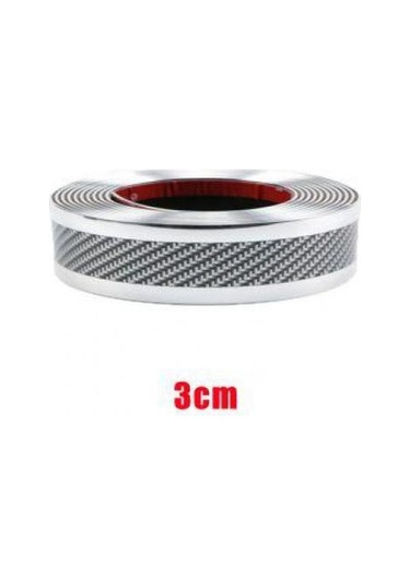 Satış Karbon Fiber Kauçuk Kalıplama Şerit Yumuşak Siyah Trim Tampon Şerit Dıy Kapı Eşiği Koruyucu Kenar Koruma Araba Çıkartmaları Araba Silver 250x3cm