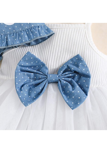 Çocuk Giyim Kız Bahar Ve Yaz Seti Halter Eklemeli Örgü Etek + Kız Üst Baskılı Noktalı Şal Etek 2 Adet Pembe