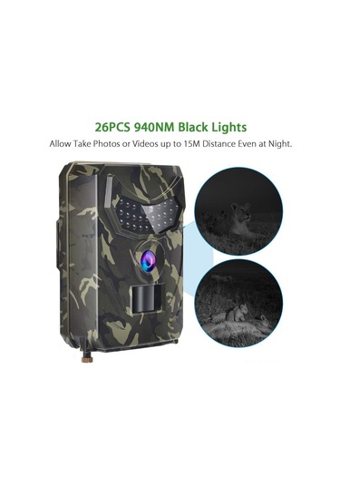 Gajeena Pr-100 Askeri Yeşil Av Kamerası: 12mp 1080p Hd, Vga, Kişi Algılama Gece Görüşü, Ip56 Su Geçirmez, Aa Pil Beslemeli Çok Renkli