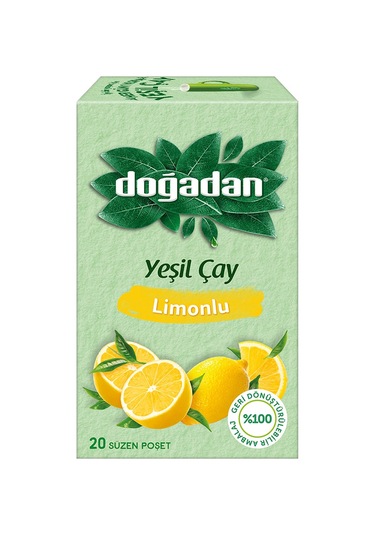 Doğadan Yeşil Çay Bardak Poşet 20 Li 4 Lü Karma Paket