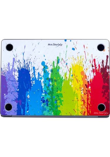 Macbook Pro Kılıf 13inç M1-m2 Laptop Koruyucu Kaplama Sticker A2338 İle Uyumlu Paint01nl Karışık