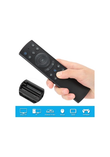 Konesam G20bts Bluetooth 5.0 Kumanda Fare, 6-eksenli Jiroskop, Android Tv Kutusu Ve Akıllı Tv İçin, 18 Tuş, 10m Mesafe, Plug And Play Pil Yok