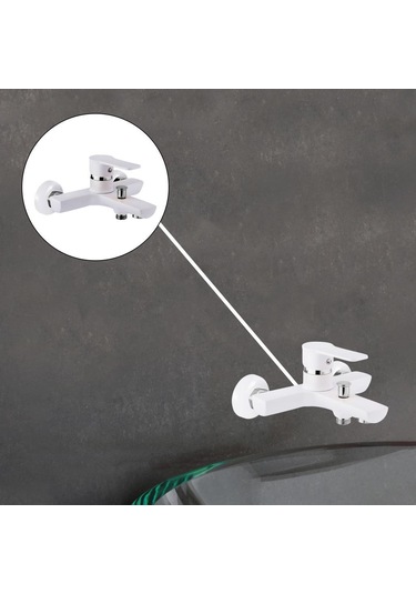 Pronto Tales Serisi Mix Banyo Bataryası Beyaz - Krom