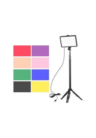 Usb Dolgu Işığı İle Led Video Işık Kiti Siyah 1 Led Siyah