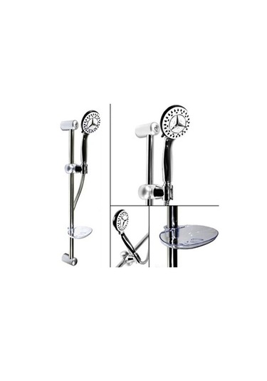 Çiğdem Sürgülü Duş Seti 5 Fonksiyonlu - Sliding Shower Set Krom