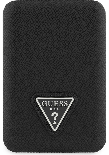 Guess 5000 mAh 15 W LED Göstergeli PU Deri Yüzey Üçgen Logolu Powerbank