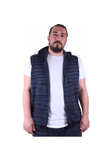 Starbattal Büyük Beden Unisex Yelek 23600 Indıgo 3Xl