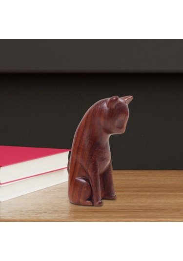 Suntek Magideal Ahşap Hayvan Heykeli Ofis Ev Dekor Için