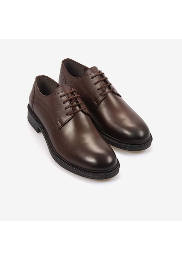 Kemal Tanca Hakiki Deri Erkek Günlük Ayakkabı 2801 Kahve