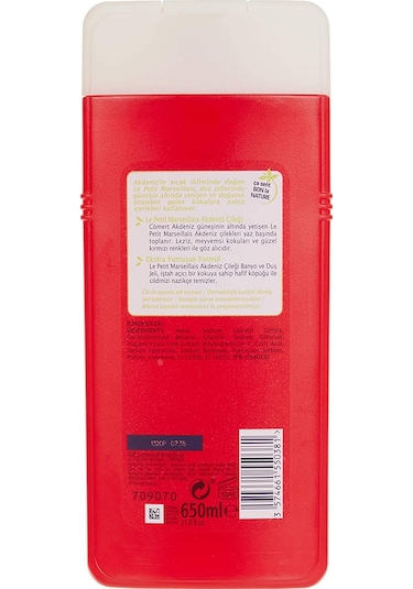 Le Petit Marseillais Akdeniz Çileği Banyo ve Duş Jeli 650 ML