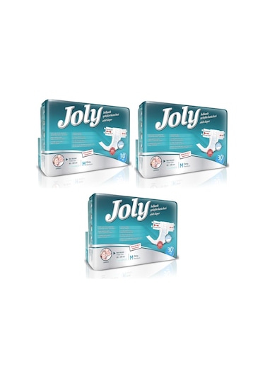 Joly Belbantlı Hasta Bezi Orta Boy M 3 x 30 90 Adet