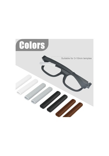 Silikon Gözlük Kulak Yastığı 2 Çift , Azonee Kaymaz Gözlük Tutacakları, Gözlükler İçin Rahat Şakak Uçları, Gözlükler İçin Kaymaz Kulak Pedleri