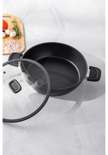 Emsan Diamente Karnıyarık Tenceresi 24 Cm Siyah