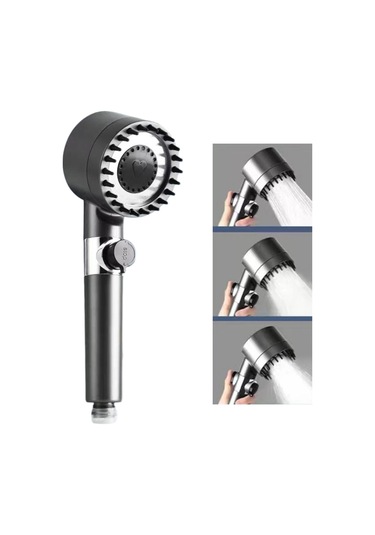 Suntek El Yumuşak Silikon Fırçalı Duş Başlığı, Saç Gri