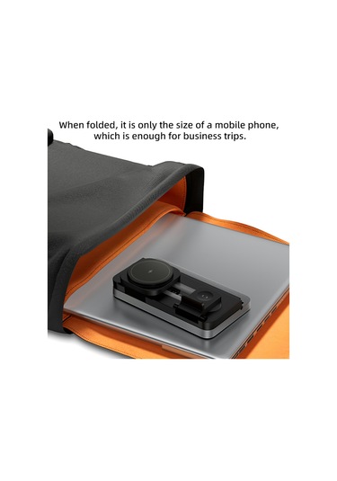 Ht-539 Masaüstü Gece Lambası 15w Manyetik Katlanabilir Telefon Saati Kulaklık Kablosuz Şarj Cihazı Siyah