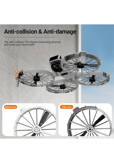 Soulader Djı Flip Telefon Koruması İçin Pratik Çıkartılabilir Tampon Halka Seti - Güvenlik Aksesuarı