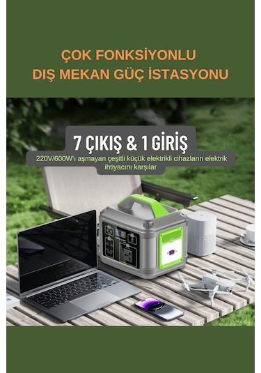 128.000 Mah 600w Güçlü Hafif Güç Kaynağı Taşınabilir Kamp Ve Doğa İçin İdeal