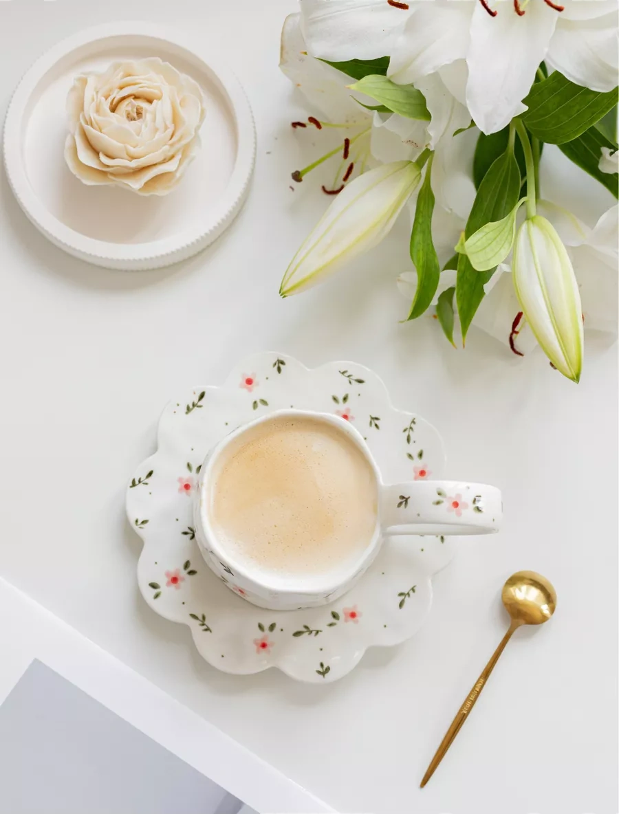 Perex Çay Takımı Tabak Ve Kupası, 350 Ml 245583273 Beyaz