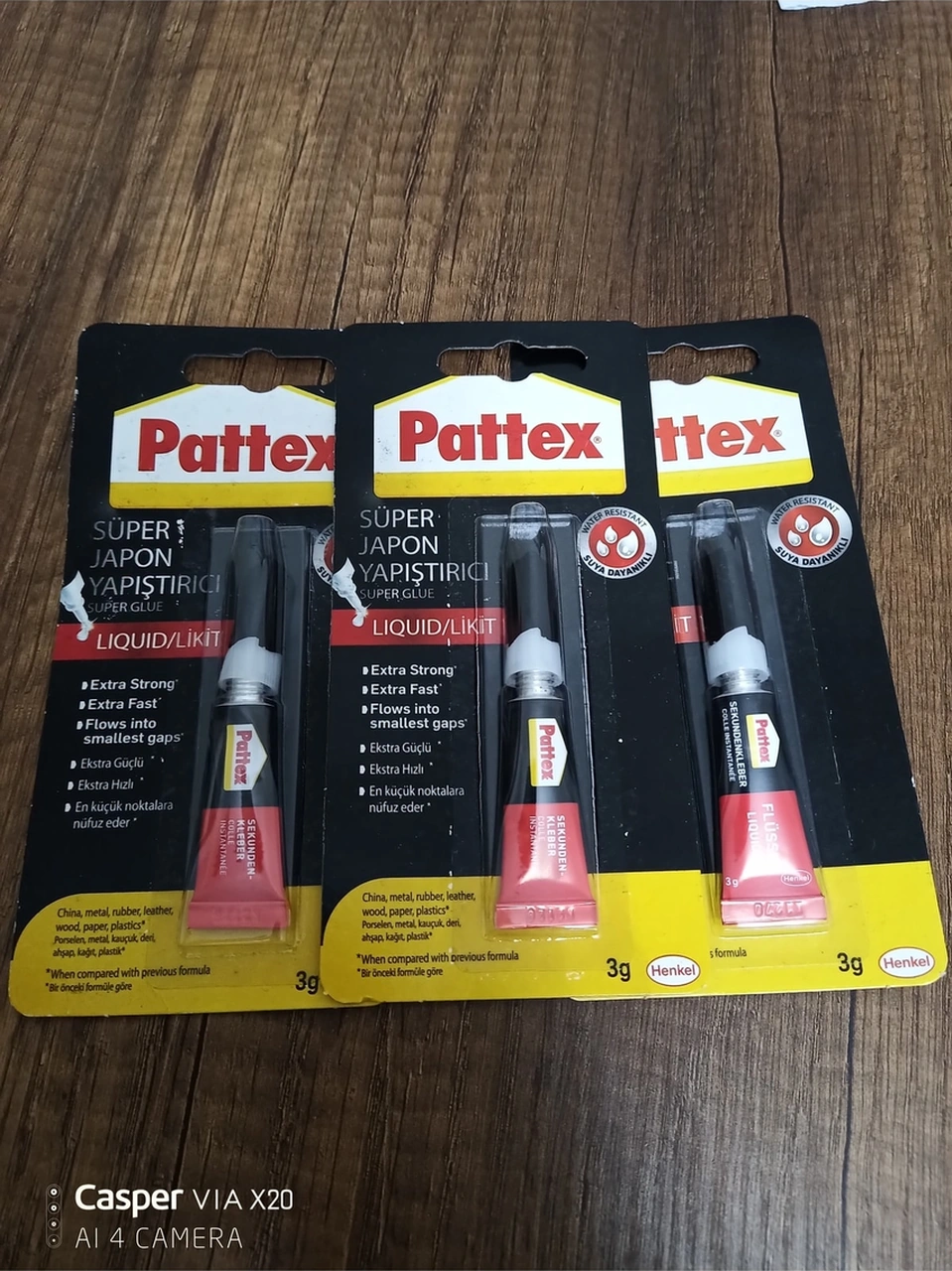 Süper Japon Yapıştırıcısı 3 Gram 3 Lü