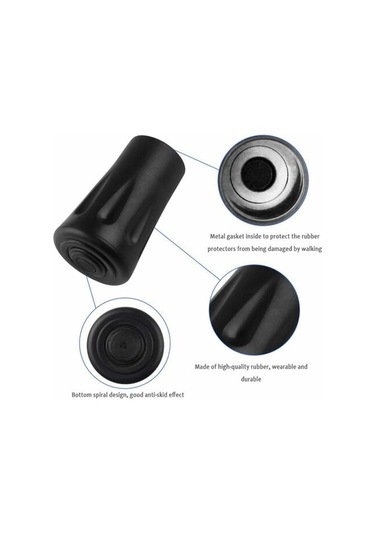 30 Adet/15 Çift 11 Mm Yürüyüş Sopası Ucu, Yürüyüş Sopası Ucu, Çoğu Yürüyüş Sopasına Uygun Yürüyüş Sopası Koruması İçin Nordic Yürüyüş Sopası Uçları Çok Renkli